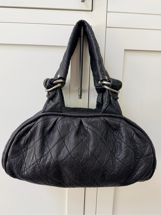 CHANEL Handbags - CHANEL Le Marais Large Bowler Black Quilted Leather Rare Vintage